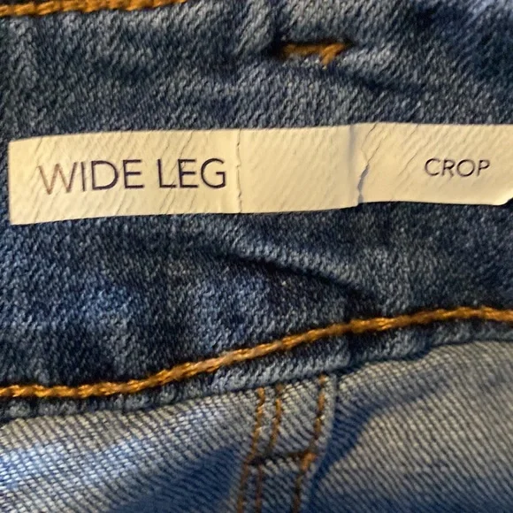 🌴🌴 Code Bleu wide leg crop jeans with tie belt - Picture 4 of 4